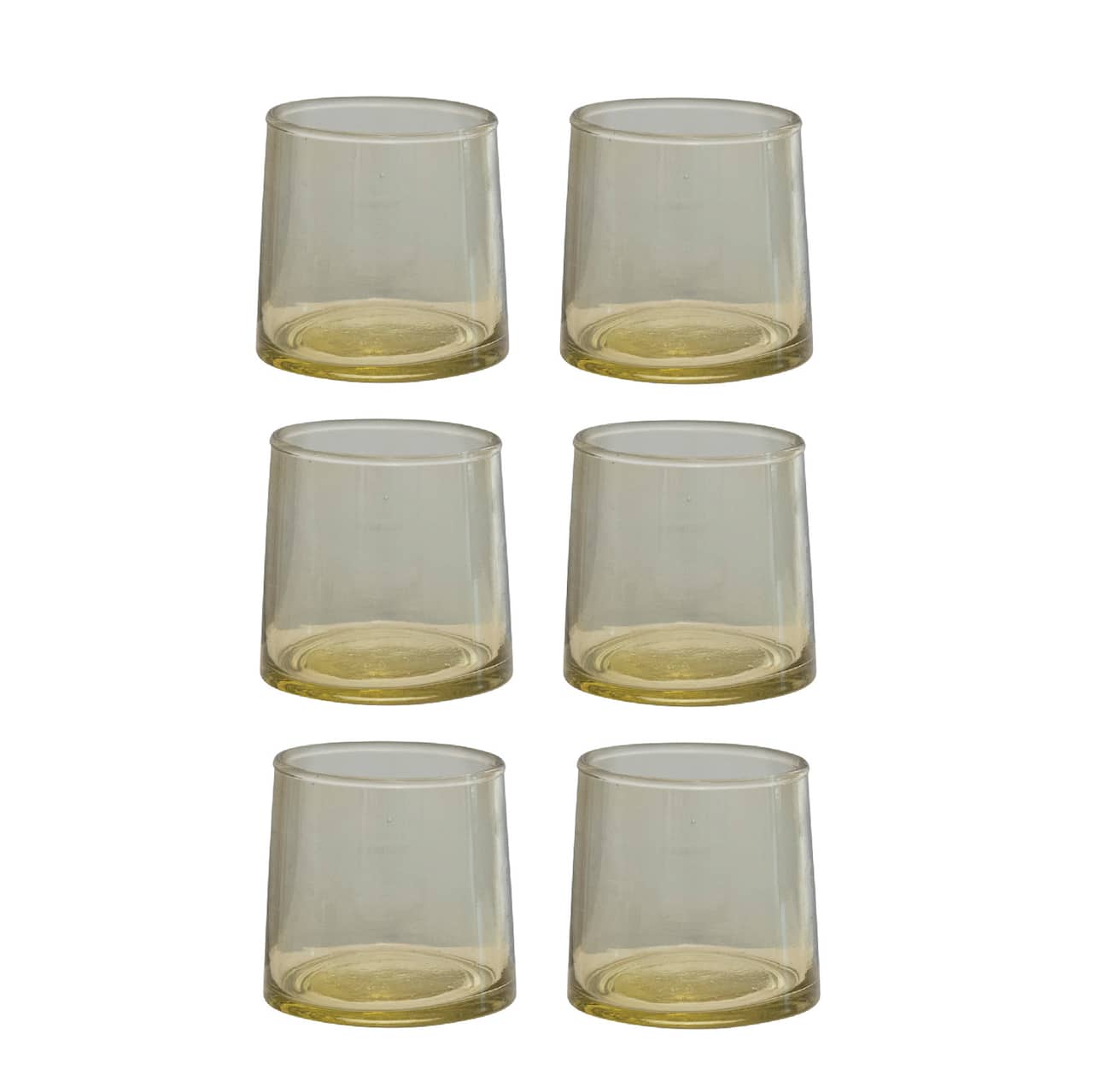 Hello Honey® 6oz. Chartreuse Modern Drinking Glass Set